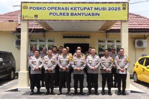 Kapolres Banyuasin Pastikan Kesiapan Pengamanan Mudik Lebaran 2025 dengan Slogan dengan Tagline 110 Mudik Aman, Keluarga Nyaman”