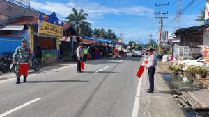 Padal Pos Pam I Barteng pimpin apel dan cek kesiapan personil