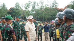 Dandim 1409/Gowa Bersama Forkopimda Gowa Sambut Mentri Pertahanan di Secata Malino