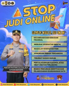 Kapolres Banyuasin Tegaskan, Stop!! Judi Online