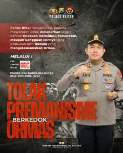 Polres Blitar Bentuk Satgas Anti-Premanisme Jaga Kondusifitas Wilayah dan Dunia Usaha