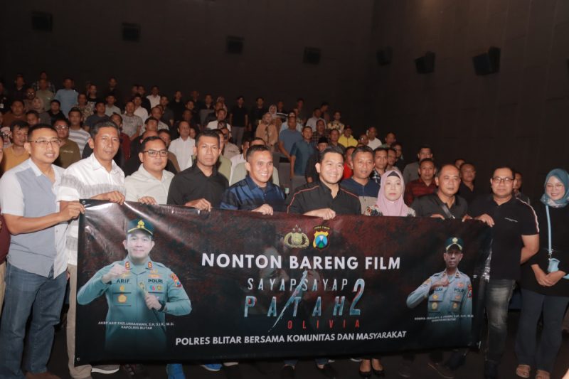 Penuh Haru, Polres Blitar Gelar Nobar “Sayap-Sayap Patah 2: Olivia” Bersama Masyarakat