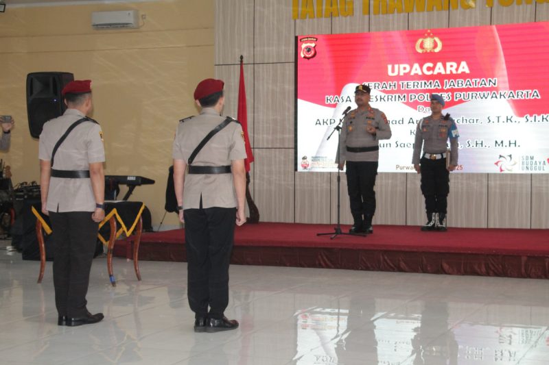 Sertijab Kasat Reskrim Polres Purwakarta, AKBP Lilik Ardhiansyah Sampaikan Hal Ini