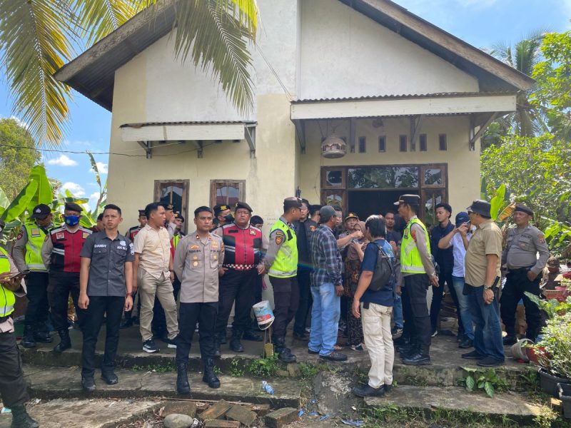 Eksekusi Objek Sengketa Lahan Oleh Pengadilan Negeri Berjalan Aman dibawah Pengamanan Polres Banyuasin