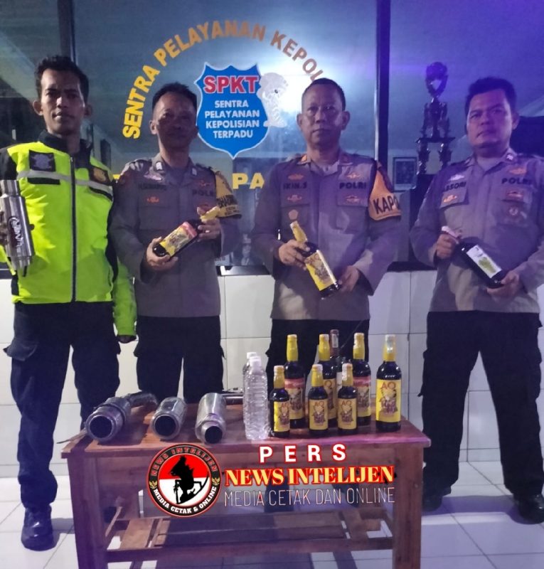 Demi Kenyamanan Warga, Polsek Pagaden Razia Miras dan Knalpot Brong