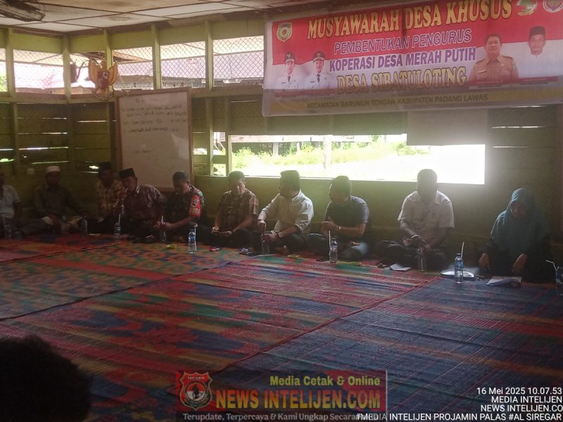 Pembentukan pengurus koperasi desa merah putih desa sibatu loting terlaksana dengan baik dan sukses
