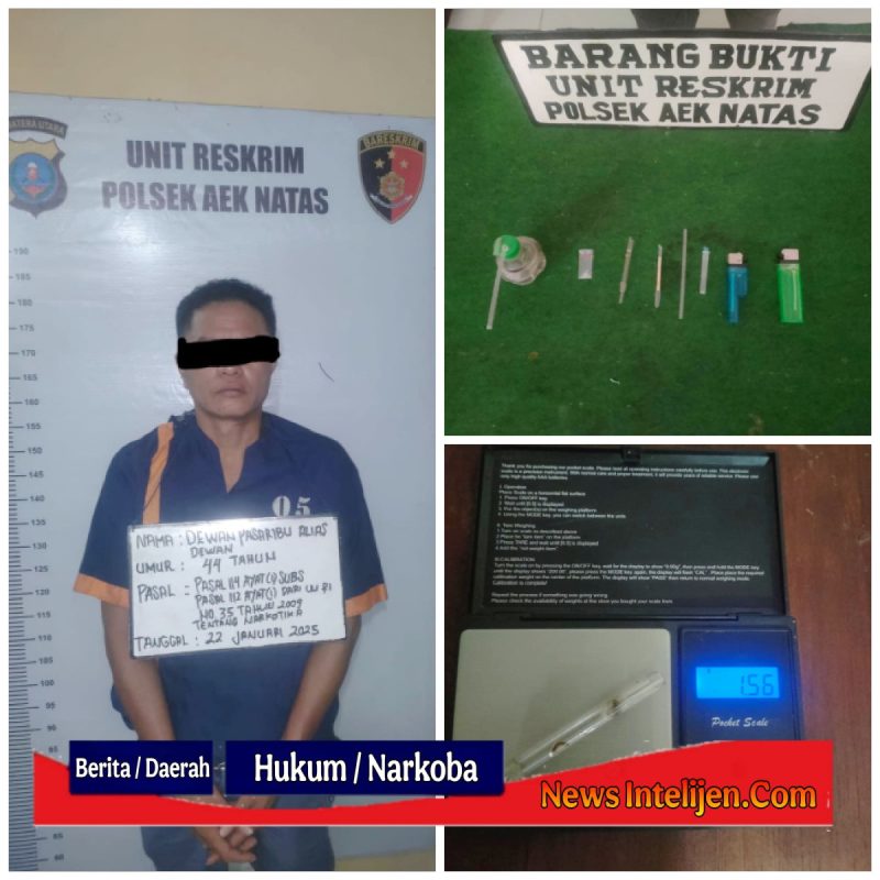 TEAM ANTI BANDIT POLSEK AEK NATAS BERHASIL MERINGKUS PENYALAHGUNAAN NARKOTIKA JENIS SABU, YANG TELAH MERESAHKAN WARGA