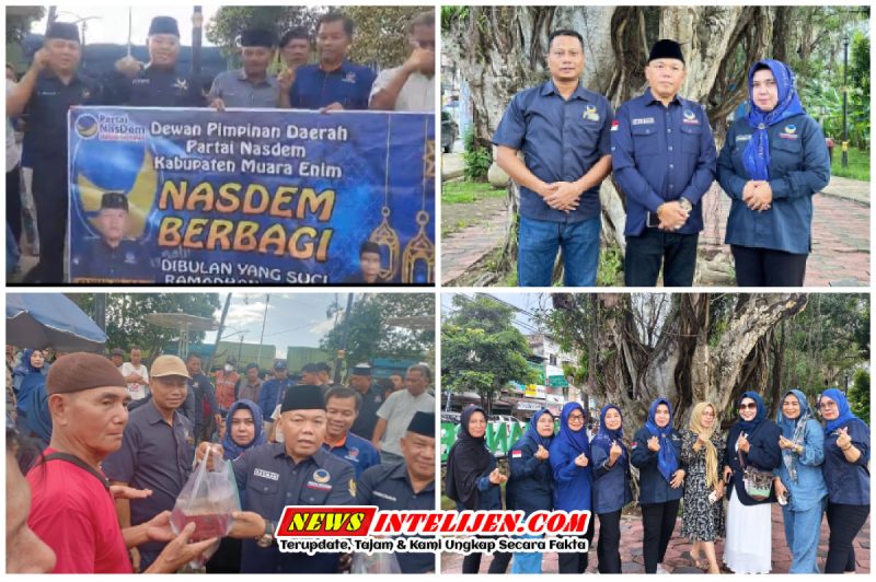 KELUARGA BESAR PARTAI NASDEM MUARA ENIM GELAR BAKTI SOSIAL PEMBERIAN TAKJIL DI BULAN RAMADHAN