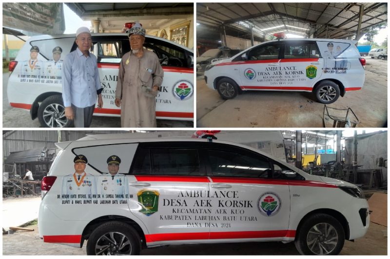 DEMI MEMAKSIMALKAN PELAYANAN, PEMERINTAH AEK KROSIK LUNCURKAN AMBULANCE BARU JENIS TOYOTA INNOVA REBORN