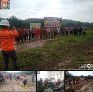 Polsek Barumun tengah bersama PT Barapala jalin kerja sama dalam mendukung program swasembada pangan tahun 2025