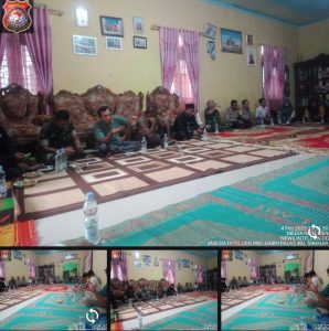 Komandanramil 10 binanga hadiri langsung musdes Pemerintahan desa siala gundi kecamatan huristak  TA 2025