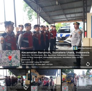 Ini pesan kapolres melalui kabag Ops polres palas kepada anggota saat pimpin Apel dan Pam padat pagi