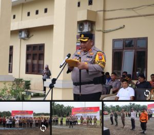 Polres padang lawas  apel gelar operasi ketupat toba siap amankan mudik lebaran