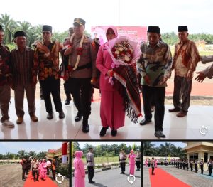 Polres padang lawas melaksanakan pisah sambut kapolres lama dengan kapolres baru