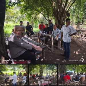 Kapolsek barteng pimpin pengamanan unjuk rasa di PT ANJ